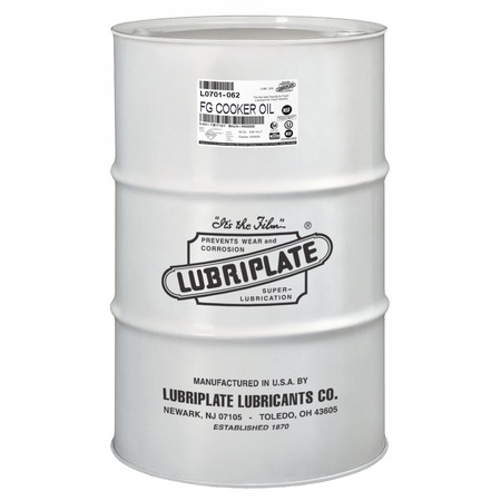 LUBRIPLATE Fg Cooker Oil, 55 Gal Drum, H-1/Food Grade Fluid For Manzel Lubricator On Rotary Cookers L0701-062
